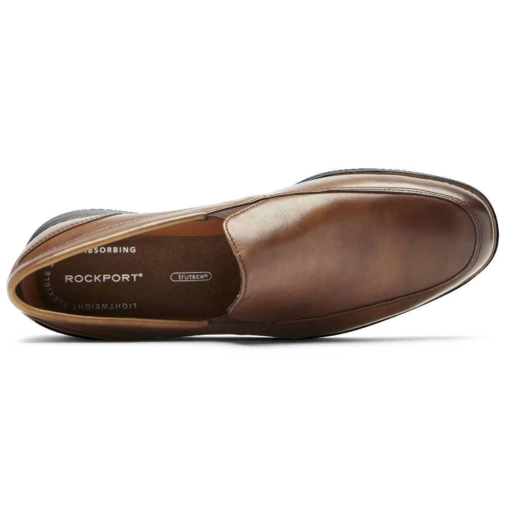 Rockport Singapore Mens Loafers - Garett Venetian Brown - MN0967258